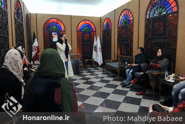 ورکشاپ نقالی دکتر پرویز ممنون در موسسه توسعه هنرهای معاصر