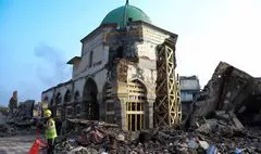 معماران مصری مسجد تاریخی موصل را بازسازی می‌کنند | جایزه ۵۰ هزار دلاری برای پروژه گفتگوی صحن‌ها