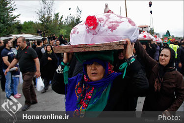 مراسم تعزیه سنتی شهرستان ضیابر استان گیلان