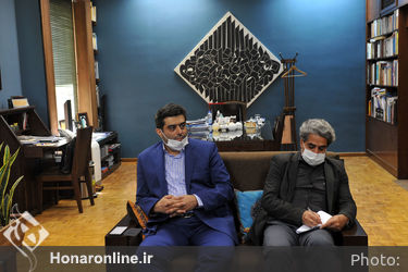 دیدار نماینده وزارت فرهنگ و رهبر ارکستر لبنان با سیدمحمدمجتبی حسینی