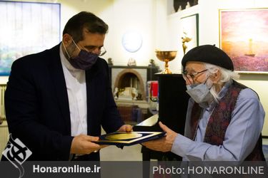 دیدار نوروزی وزیر فرهنگ و ارشاد اسلامی با «نقاش بهشت»