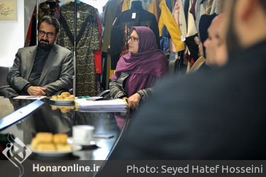 حضور سید محمدمجتبی حسینی در محل داوری آثار جشنواره مد و لباس فجر