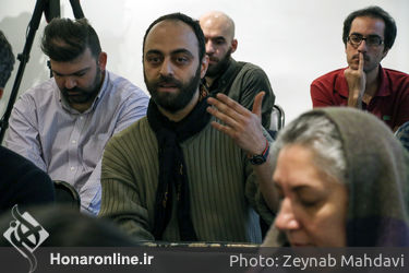 شکان زهرایی پنجمین روز نشست "هفته هنر تیر " در کافه گودو یاس