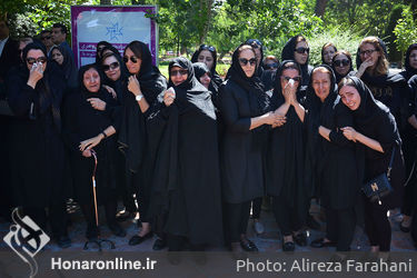 مراسم تشییع پیکر علیرضا سلطانی شاد از مقابل خانه هنرمندان