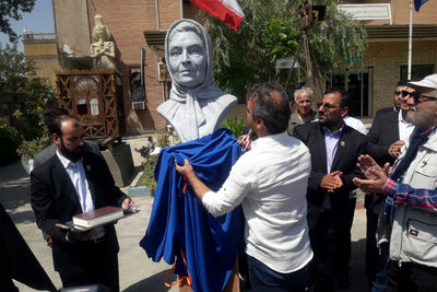 رونمایی از سردیس چهار هنرمند در شهرک سینمایی و تلویزیونی ایران