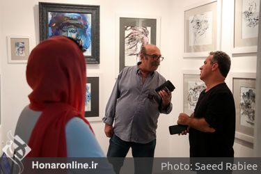 افتتاحیه نمایشگاه طراحی و تصویرسازی‌های پرویز لطف‌الهی در گالری ویستا پلاس