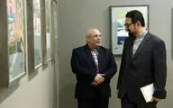 بازدید سید مجتبی حسینی از نمایشگاه تصویرگران معاصر جمهوری چک