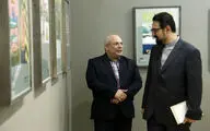 بازدید سید مجتبی حسینی از نمایشگاه تصویرگران معاصر جمهوری چک