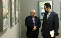 بازدید سید مجتبی حسینی از نمایشگاه تصویرگران معاصر جمهوری چک