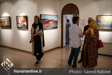 نمایشگاه نقاشی‌های سامان فرهنگی در گالری آتبین