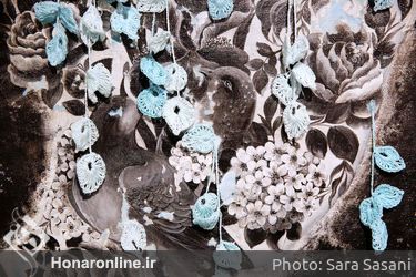 نمایشگاه نقاشی و دوخت سرمه عرب در گالری ویستا 