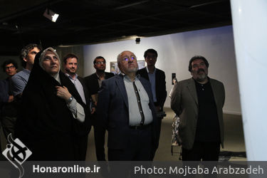 بازدید اعضای شورای شهر از نمایشگاه دوسالانه مجسمه سازی تهران در موزه هنرهای معاصر