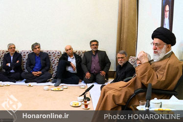 دیدار جمعی از بازیگران، کارگردانان و تهیه‌کنندگان سیما با رهبر معظم انقلاب
