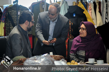 حضور سید محمدمجتبی حسینی در محل داوری آثار جشنواره مد و لباس فجر