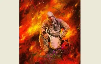 Artist Ruholamin pays tribute to firefighter killed in Bahar Street blaze