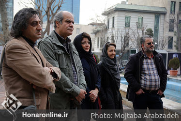 مراسم تشییع پیکر "حسن حاجی نوری" در خانه هنرمندان