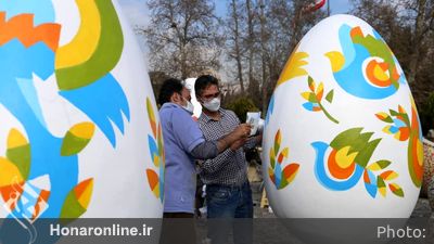  رنگ آمیزی تخم مرغ های نوروزی