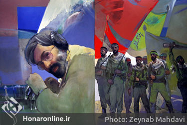 نمایشگاه "پلاک 40" یازدهمین جشنواره هنرهای تجسمی فجر در موزه شهدا