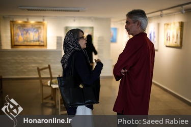 افتتاحیه نمایشگاه نقاشی‌های شهریار صمصام بختیاری در گالری گلستان
