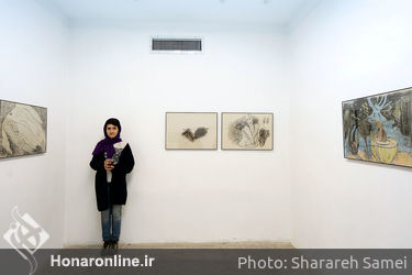 افتتاحیه نمایشگاه نقاشی های ندا زارع در گالری امکان