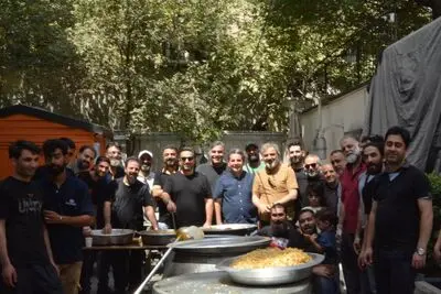 ابراز ارادت قلبی هنرمندان به ساحت سیدوسالار شهیدان/عمارت نوفل‌لوشاتو سیاه‌پوش اربعین حسینی
