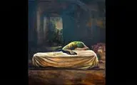 Ruholamin’s new painting depicting ​sons’ final farewell to Hazrat Fatima (SA) 