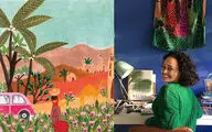 نمایش آثار رقیه فرایس در فضای مجازی / نقاشی‌هایی که سرشار از زندگی است 