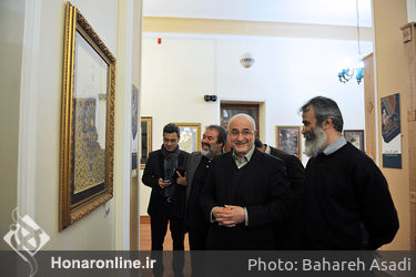 بازدید مرادخانی و ایوبی از دهمین دوسالانه ملی نگارگری ایران