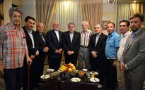 عیادت ظریف و صالحی امیری از جمشید مشایخی