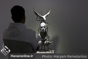 نمایشگاه مجسمه‌های حسین آزادی در گالری اعتماد