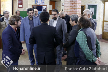 بازدید سید محمد مجتبی حسینی از هنرستان موسیقی پسران 