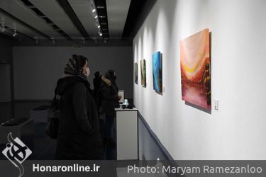 نمایشگاه تلفیقی نقاشی،خط و موسیقی اثر « یلدا دوستی» در گالری پردیس ملت
