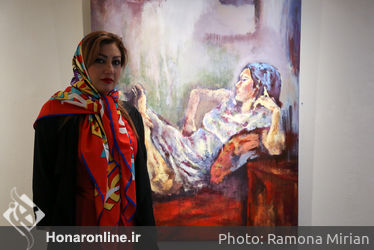 نماشگاه نقاشی های شبنم شعبانی در گالری گلستان