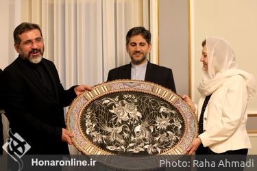 دیدار وزیر فرهنگ و ارشاد اسلامی با وزیر فرهنگ سوریه در تالار وحدت 