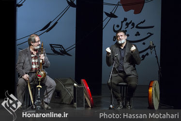 دو نوازی کمانچه و دف هادی منتظری و مسعود حبیبی در سی و سومین جشنواره موسیقی فجر در فرهنگسرای نیاوران
