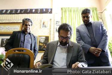 بازدید سید محمد مجتبی حسینی از هنرستان موسیقی پسران 