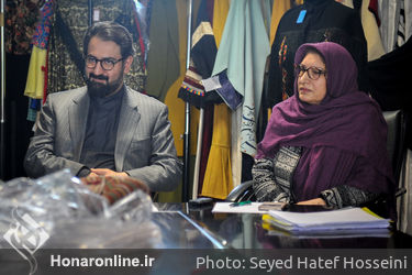 حضور سید محمدمجتبی حسینی در محل داوری آثار جشنواره مد و لباس فجر