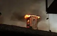 مسجد قرون اولیه اسلامی در آتش سوخت/ اتصالی کابل‌ها حادثه آفرید