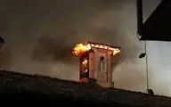 مسجد قرون اولیه اسلامی در آتش سوخت/ اتصالی کابل‌ها حادثه آفرید