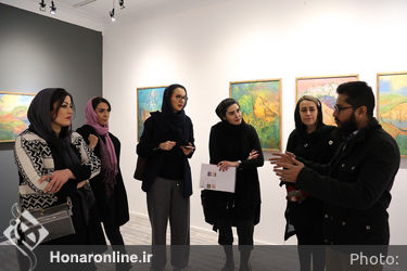 افتتاحیه نمایشگاه نقاشی های حسن مرشد در گالری هپتا