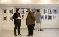 نمایشگاه نقاشی های سعید محجوبی در خانه کتاب پیدایش
