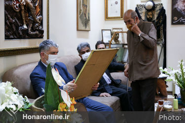 دیدار سیدعباس صالحی با خانواده مرحوم استاد پیشکسوت موسیقی  عبدالوهاب شهیدی