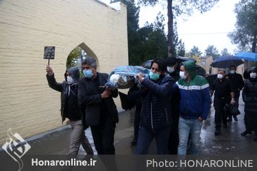 مراسم تشییع پیکر استاد "پرویز پورحسینی"