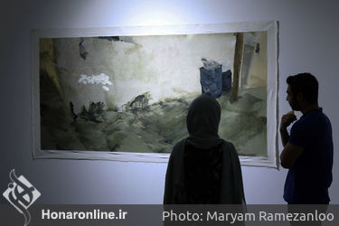 نمایشگاه نقاشی بیژن اخگر در گالری اعتماد نگارستان