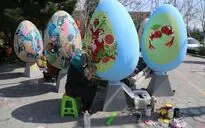  رنگ آمیزی تخم مرغ های نوروزی (2)