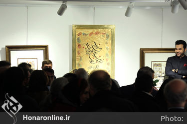 افتتاحیه نمایشگاه خوشنویسی و عکاسی اسرافیل شیرچی و بابک برزویه در گالری گویا