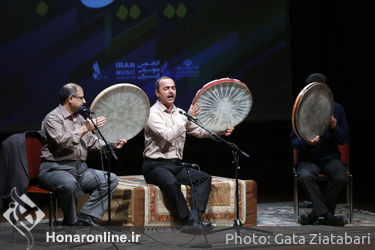 دف نوازی در هجدهمین روز از جشنواره ملی موسیقی جوان در تالار رودکی