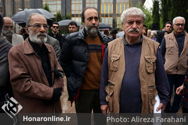 تشییع پیکر نقی سیف جمالی از مقابل تالار وحدت