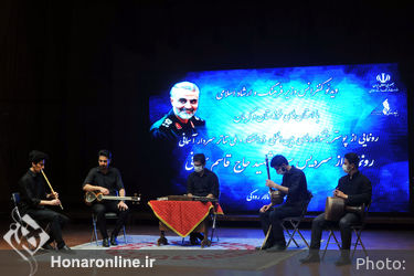 مراسم رونمایی از سردیس شهید حاج قاسم سلیمانی در تالار رودکی