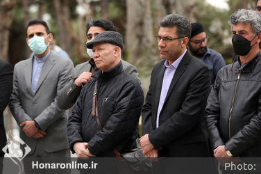 کاشت نهال توسط هنرمندان در فرهنگسرای نیاوران